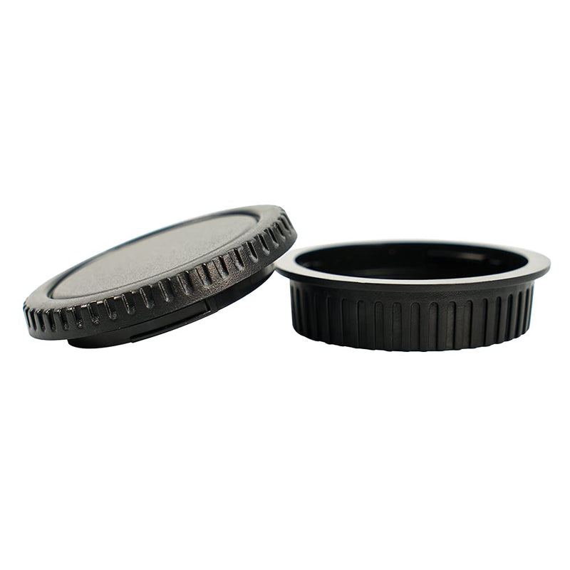 NIYI 2Sets, Camera Body Cap and Lens Rear Cap Kit, Compatible with Canon EFEF-S Mount DSLR Camera Rear Lens Protector Cover and Body Protector Set EF-S