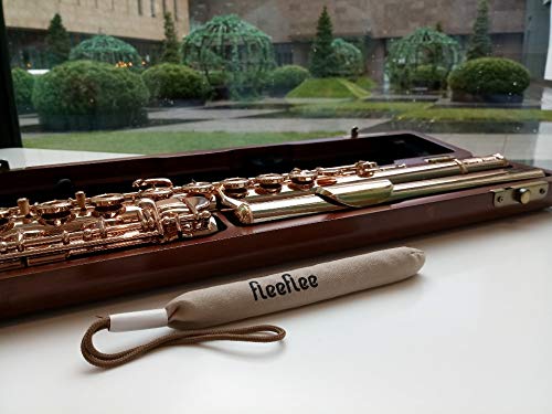 【FleeFlee】 CARE STICK for Musical Instrument Storage(Handmade, 5.9inch) Remove the Smell, Absorb Moisture, Dehumidification, Increase Pad Life,Flute Cleaning kit, Cleaner Rod 5.9 inch