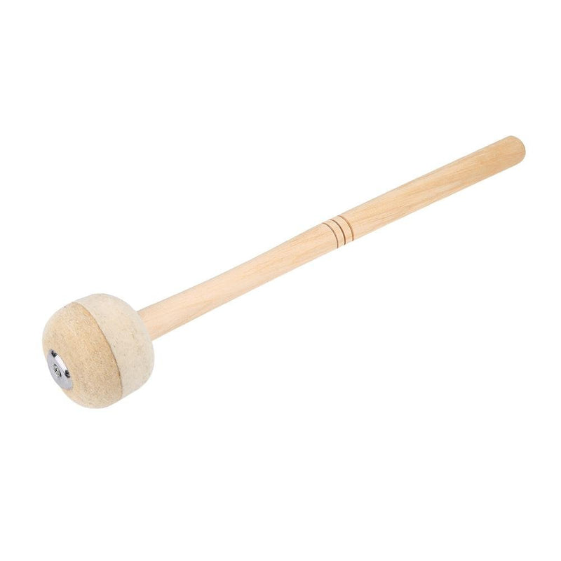 Portable Durable Bass Drum Hammer Maple Stick Wool Felt Head Mallets Hammer Percussion Instrument Accessory