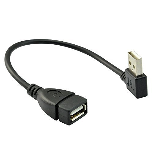 UCEC USB 2.0 Extension Cable - Left Angle A Male to Female - 0.7 Feet (20cm) 20cm Left Angle