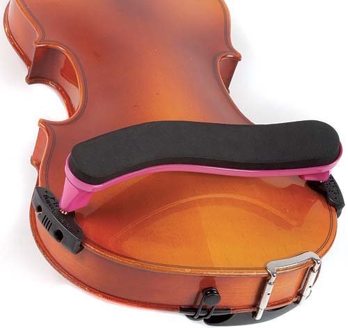 Everest 4/4 Violin ES Hot Pink Shoulder Rest