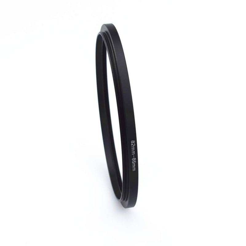 [AUSTRALIA] - 82mm-86mm Metal Ring/82mm to 86mm Step-Up Ring for Filters,Made of CNC Machined with Matte Black Electroplated Finish,Compatible with All 82mm Camera Lenses & 86mm Accessories 82 to 86mm Step Up Ring Adapter 