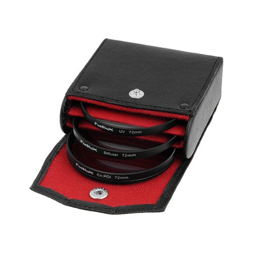 [AUSTRALIA] - Fotodiox Filter Kit, UV, Circular Polarizer, Soft Diffuser, 72mm for Canon, Nikon, Sony, Olympus, Pentax, Panasonic Camera Lenses. 
