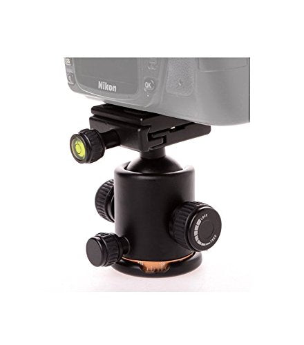 CowboyStudio Pro Camera Tripod Ball Head Quick Release Plate With Gradienter BK-03