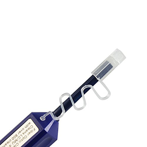 TUTOOLS Fiber Optic Cleaner,Fiber Optic connectors Cleaning,Fiber Optic Cleaner Pen with 800+ Cleans for LC/MU 1.25mm UPC/APC Ferrules Push Type