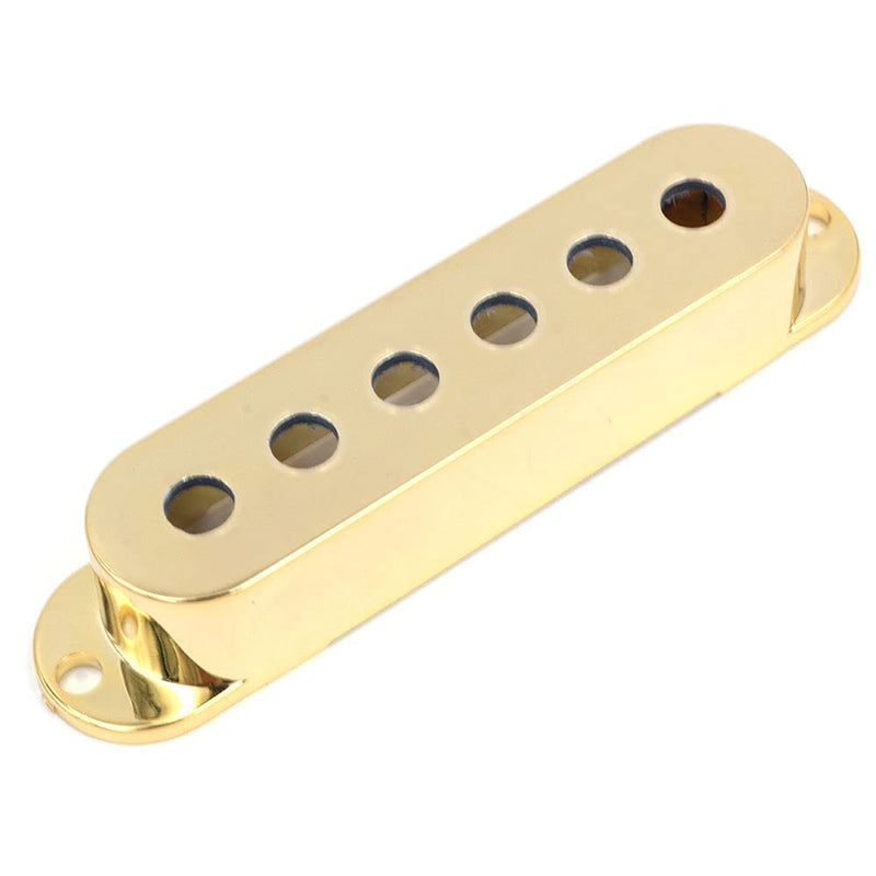 Alnicov Guitar Pickup Covers 6 Hole Single Coil Switch Tip Holder 2 T1V Knobs Set for Strat ST Electric Guitar Golden