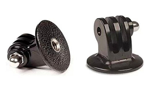 OCTO MOUNT 4 Pack Universal Black Tripod Mount Adapter with Long Thumbscrew for Action Cameras. Compatible with GoPro Hero, Session, and Suptig Cameras.