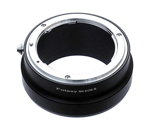 Fotasy Manual Nikon F Lens to Canon RF Mount Metal Adapter, Nikon Lens Canon R Adapter Ring, Nikon EOS RP Adaptor, fits Nikon F Mount Lense & Canon EOS R Mirrorless Camera EOS R RP Ra R5 R6 Nikon - EOS R