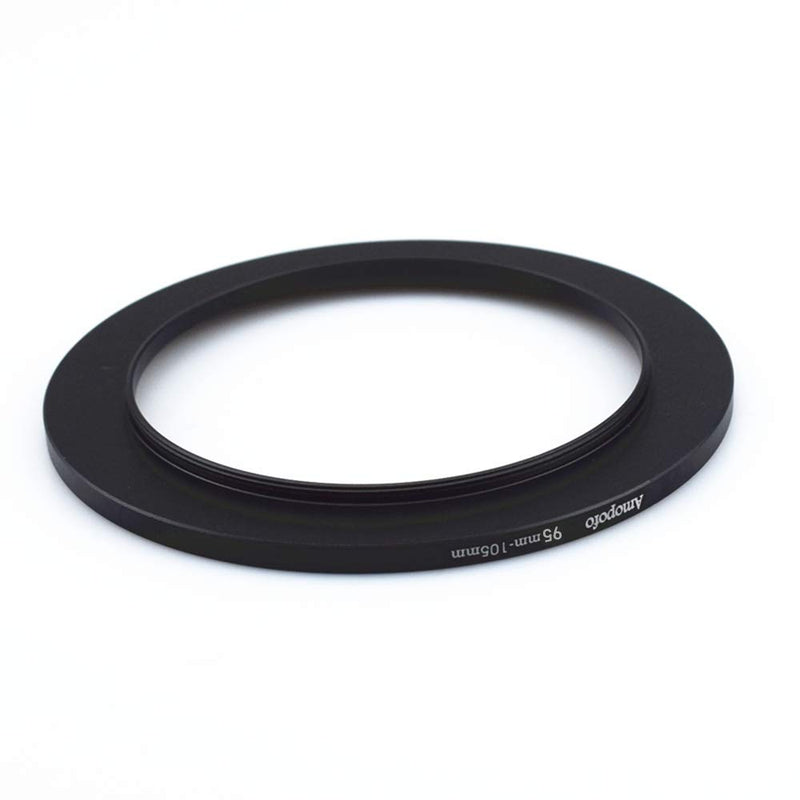 95mm-105mm Metal Ring/95mm to 105mm Step Up Ring for Filters,Made of CNC Machined with Matte Black Electroplated Finish,Compatible with All 95mm Camera Lenses & 105mm Accessories 95 to 105mm Step Up Ring Adapter