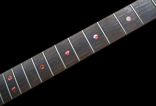 Inlay Sticker F-085CD-RD-AZ Fret Markers for Guitars & Bass - Custom Dots Set - Abalone Red