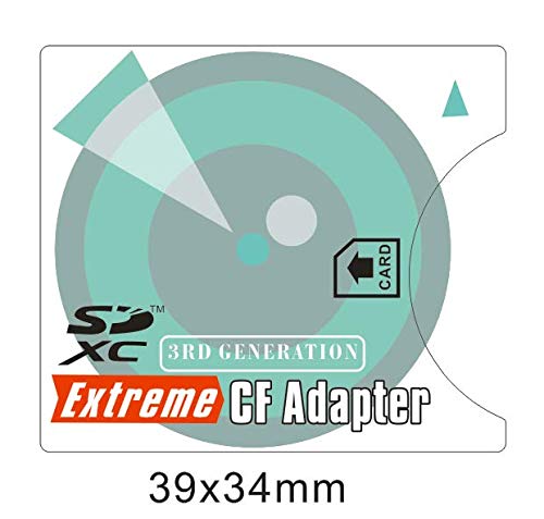 CY SD SDHC SDXC to CF Compact Flash Memory Card Adapter Reader Type I High-Speed Extreme CF to SD Card Reader Adapter blue