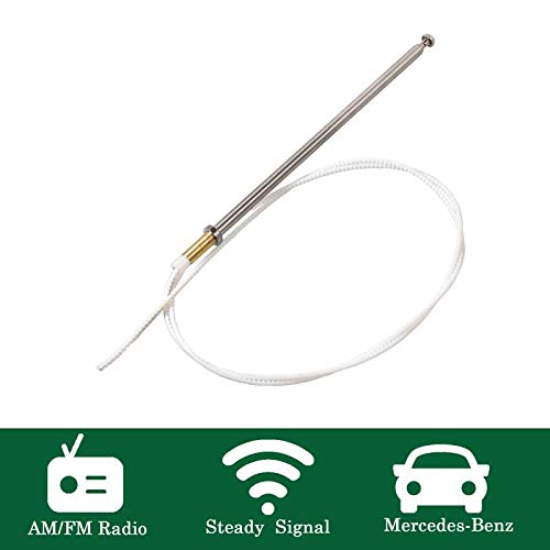 Anina Power Antenna Mast Replacement for 1981-1993 Mecedes Benz Design for AM/FM Radio Signal Reception