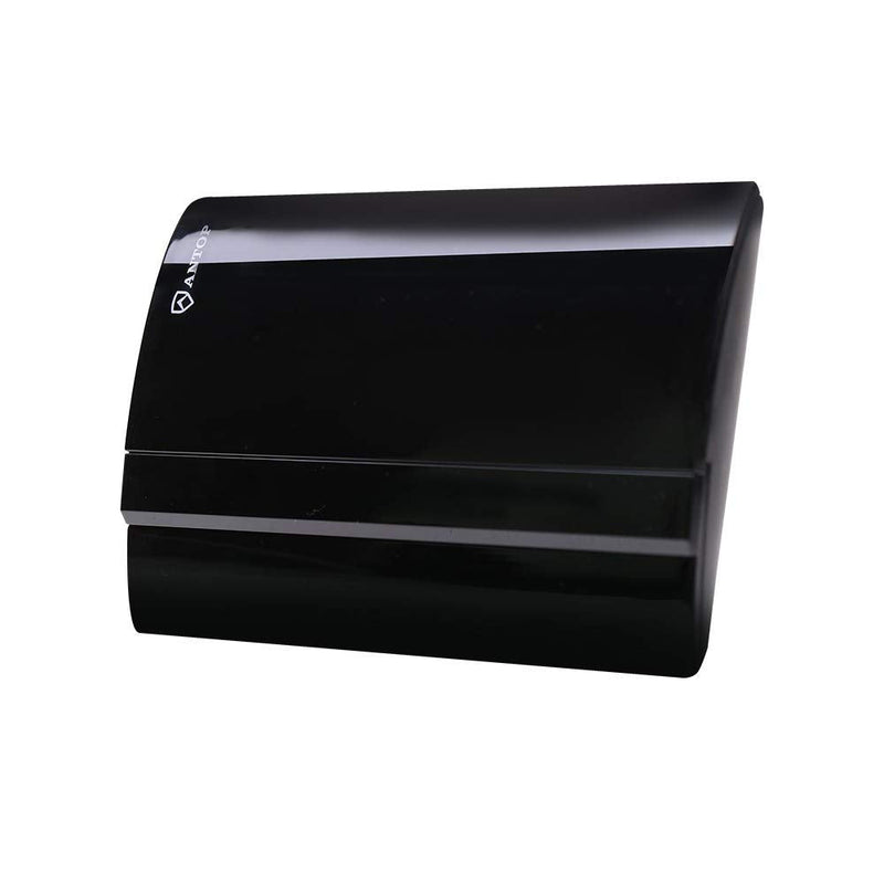 ANTOP Antenna Inc. AT-212FM Curved Panel AT-212FM Indoor Amplified AM/FM Antenna, Black 7.46 x 4.67 x 1.18 in