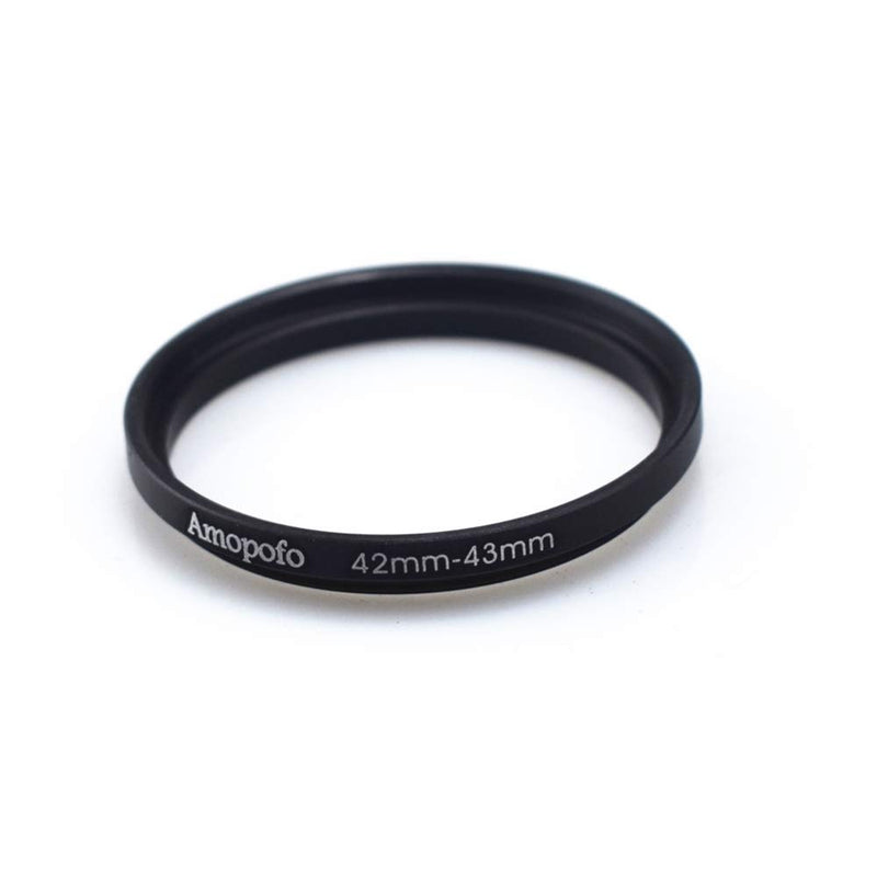 42mm to 43mm Camera Filters Ring Compatible All 42mm Camera Lenses or 43mm UV CPL Filter Accessory 42 to 43mm Step Up Ring Adapter