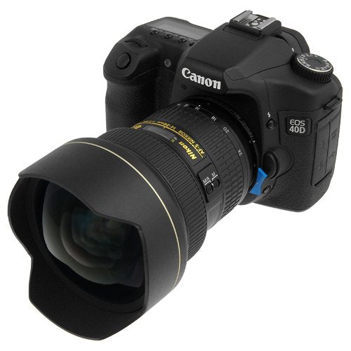 Fotodiox Pro Lens Mount Adapter - Nikon Nikkor F Mount G-Type D/SLR Lens to Canon EOS (EF, EF-S) Mount SLR Camera Body with Built-In Aperture Control Dial Nikon F G-Type Single