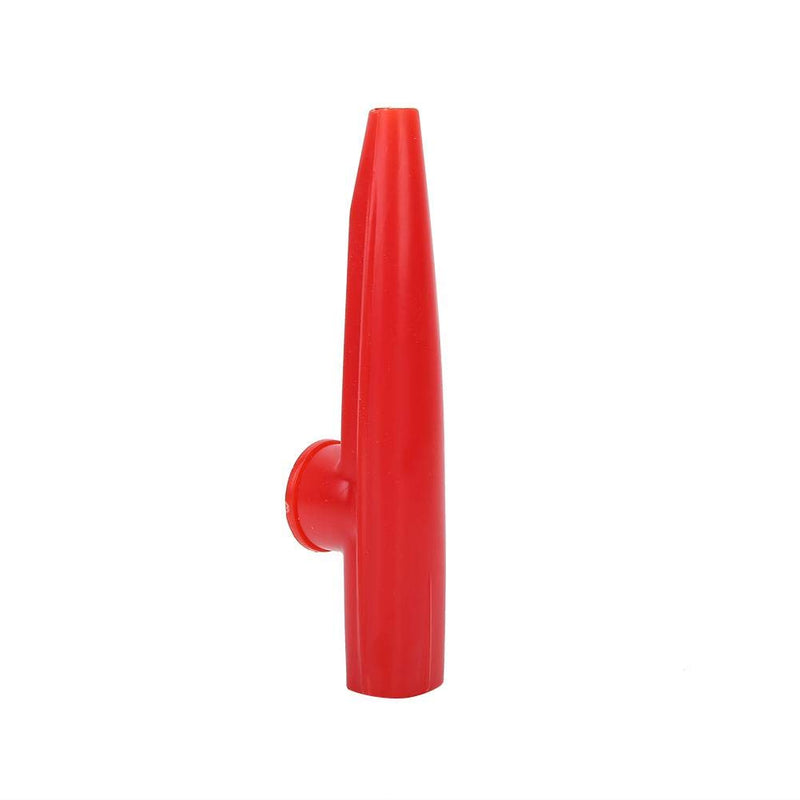 Dilwe Kazoo, Plastic Mini Portable Mouth Kazoo Ukulele Guitar Partner Easy to Learn Musical Instrument red