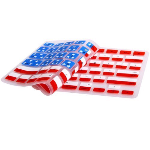 TCD for Apple MacBook Pro [13 15 17 INCH Device] Soft Silicone [USA American Flag] Keyboard Cover Skin [Protects Against Liquid Damage and dust Collection] USA American Flag