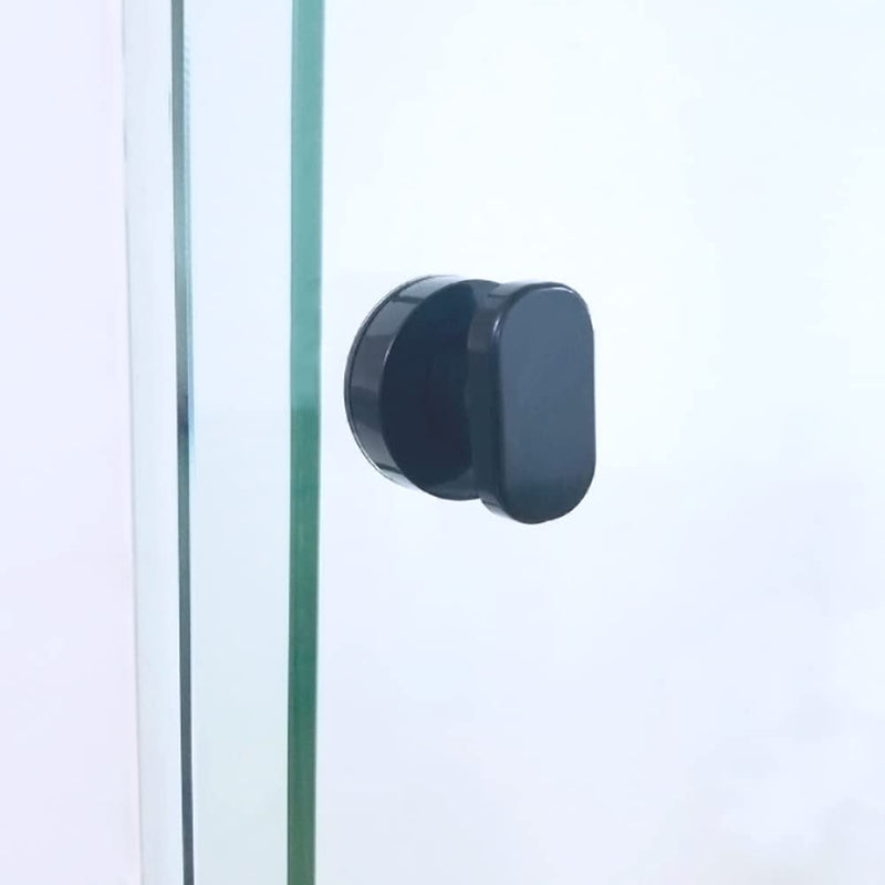 Mini Powerful Suction Cup Glass Mirror Door Handle Bathtub Shower Handle Kitchen Drawer Handle Suction Cup Bathroom Door Refrigerator Nonporous Sucker (Black) Black