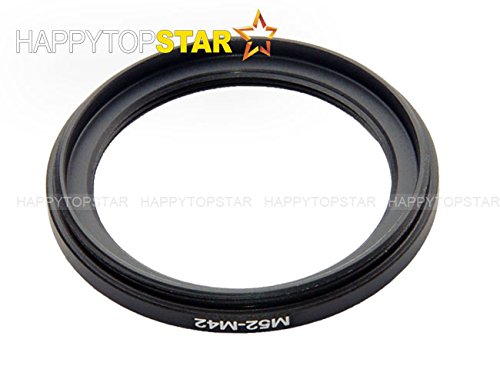 Metal M52 to M42 Male to Female 52mm to 42mm M52-M42 Step-Down Coupling Ring Adapter for Lens Filter