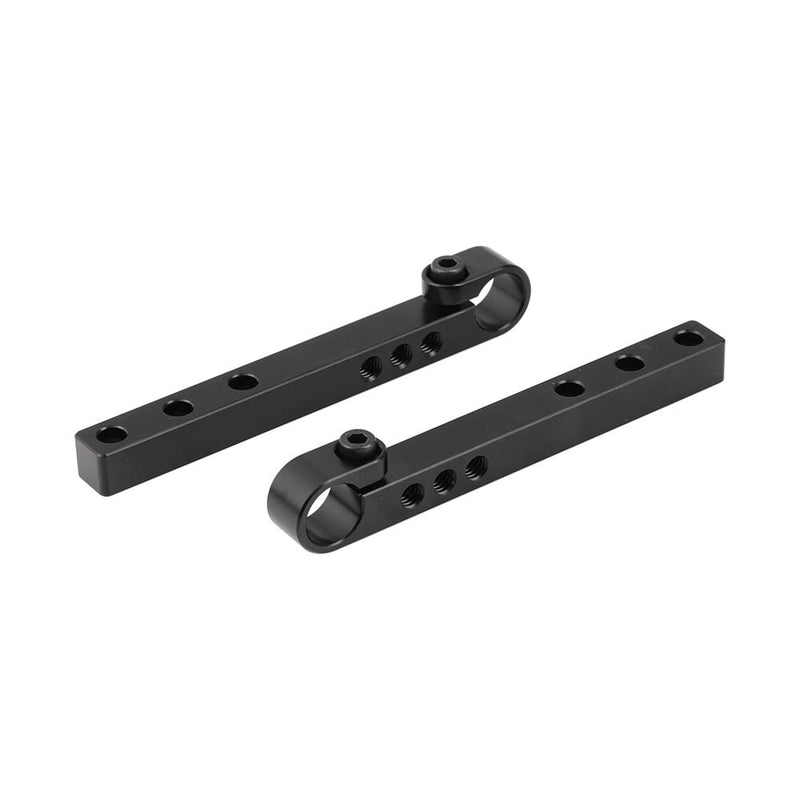 CAMVATE 124mm Cross Bar with 15mm Single Rod Adapter for DLSR Camera Cage Kit (A Pair)