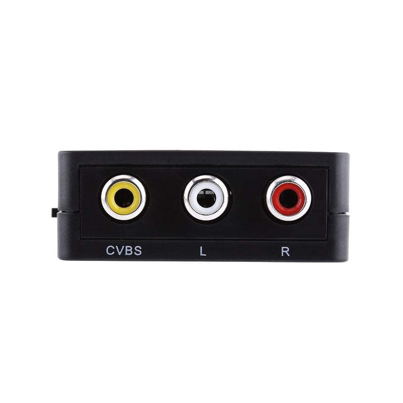 Yoidesu Digital HDMI to AV HDMI to RCA Composite Video Audio AV CVBS Adapter Converter (Black) Black