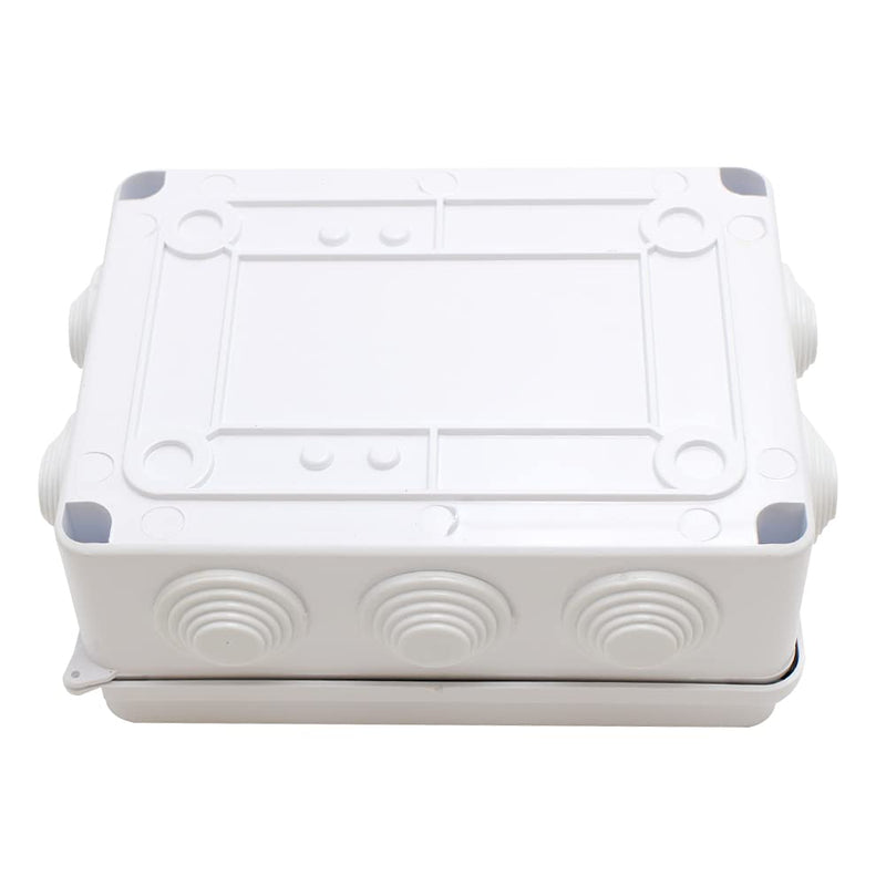 MAKERELE IP65 Watertight Electrical Box Plastic Waterproof Dustproof Universal Electrical Project Enclosure White 5.9”×4.3”×2.8”inch(150×110×70mm) 5.9"*4.3"*2.8"