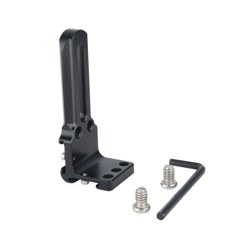 NICEYRIG Cold Shoe Extension Bar, Right Angle Shoe Mount Bracket with NATO Rail, 1/4'' Threads - 376