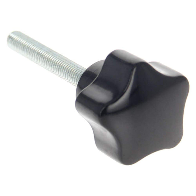 Othmro Black 5mm(M5) x 25mm Thread Replacement Star Hand Knob Tightening Screws 6Pcs 6 Pieces M5*25mm