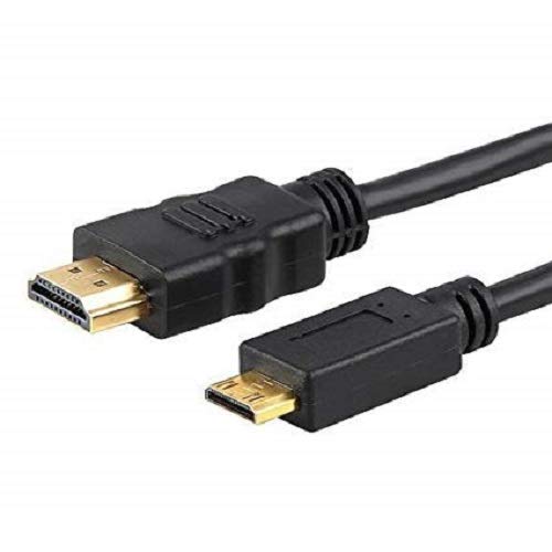 Compatible/Replacement for Canon Mini C HD HDMI Cable Cord Lead HTC-100 for Most EOS + Rebel DSLR/Ixus/Powershot/Elph Digital Camera and Legria Camcorder V1.4 / High Speed with Ethernet
