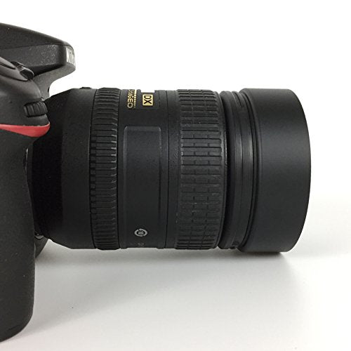 SIOTI Camera Standard Focus Metal Lens Hood with Cleaning Cloth and Lens Cap Compatible with Leica/Fuji/Nikon/Canon/Samsung Standard Thread Lens 62mm
