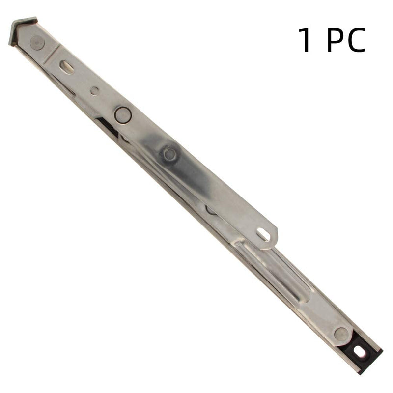 MroMax 12 Inch Square Slot Casement/Hanging Window Hinge and 202 Stainless Steel Silver Tone 1PCS