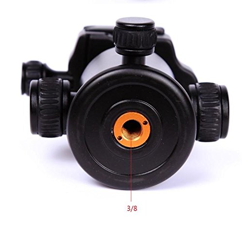 Koolehaoda Camera Tripod Ball Head 360 Degree Fluid Rotation Ballhead with Quick Release Plate for Tripod SLR Camera. Max Load: 15kg K-08