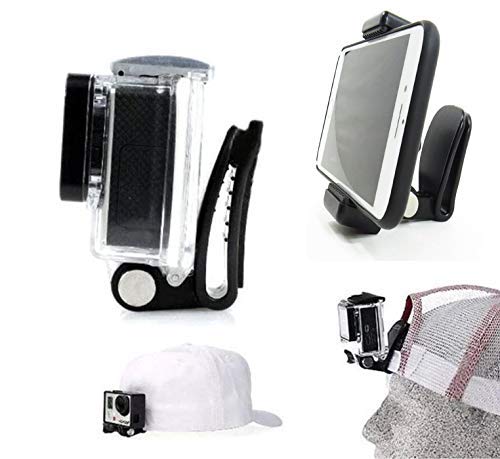 Octo Mounts – Sports Mount. Baseball Hat and Backpack Strap Smartphone or Camera Holder. Compatible with Smartphones and GoPro Style Cameras.
