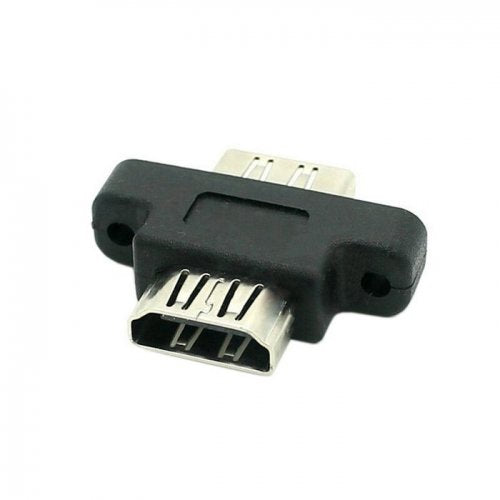 HDMI Female To HDMI 1.4 Female Extension Extender Coupler Adapter with Panel Mount Holes CableCC