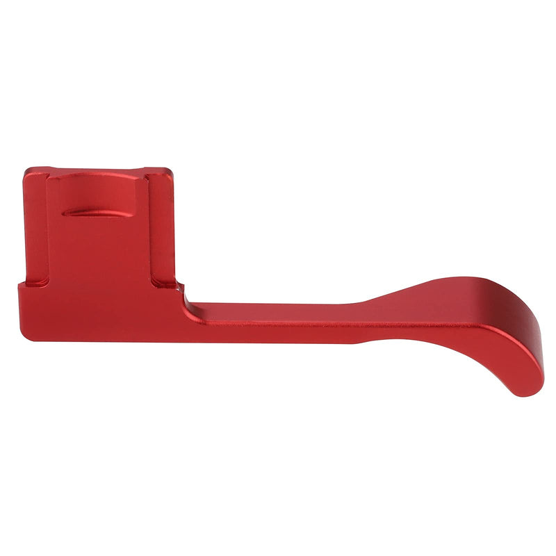 Haoge THB-X4R Hand Grip Metal Hot Shoe Thumb Up Rest for Fujifilm XE4 Fuji X-E4 Camera Red