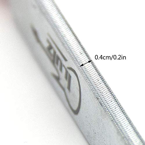 iLuiz Guitar Fret Wire Crowning Luthier File Stainless Steel Narrow Dual Cutting Edge Tool for Acoustic Electric Guitar, Bass Guitar Ukulele Etc