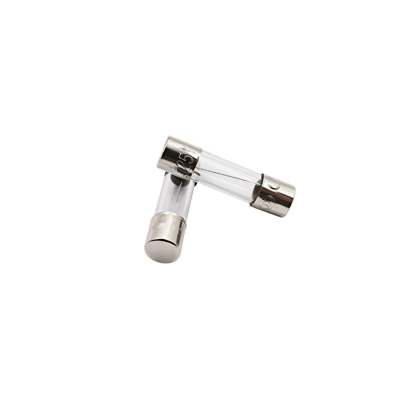 SIXQJZML 10 Pack F0.5AL 500mA Fast-Blow Fuse 0.5A 0.5amp 125V Glass Fuses 0.2 x 0.78 inch / 5 x 20 mm (125Volt F0.5A)