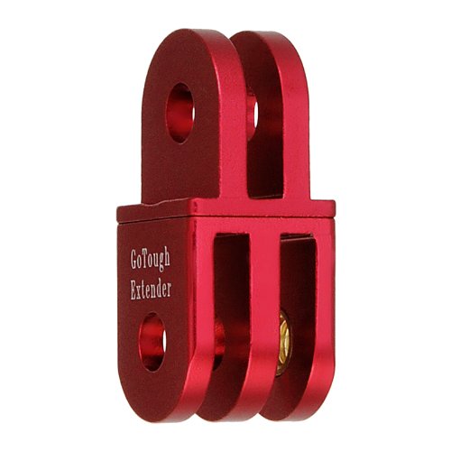 GoTough Red Extender Arm – Metal Straight Extension Arm Compatible with GoPro HERO3, HERO3+, HERO4, HERO5, HERO6, HERO7 2-Prong Mounting System - by Fotodiox Pro
