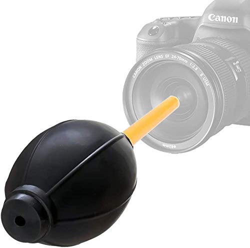GearFend Dust Cleaner Kit Strong Cleaning Air Blower + Soft Brush Blower for Camera & Camcorder, Lens, LCD Screens, etc + Microfiber Cloth