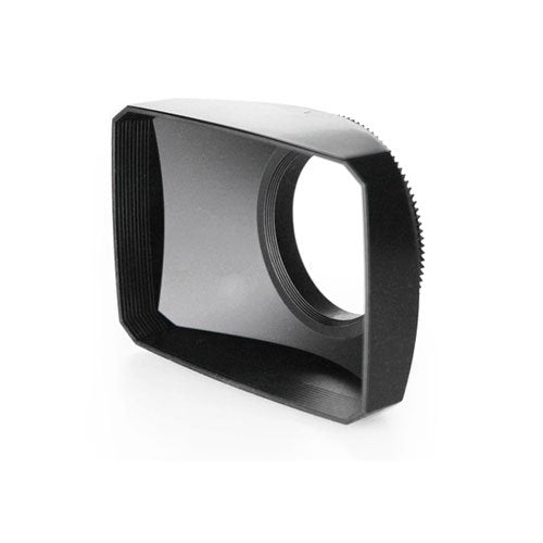 Mennon 46mm 16:9 Wide Angle Video Camera Screw Mount Lens Hood with White Balance Cap, Black