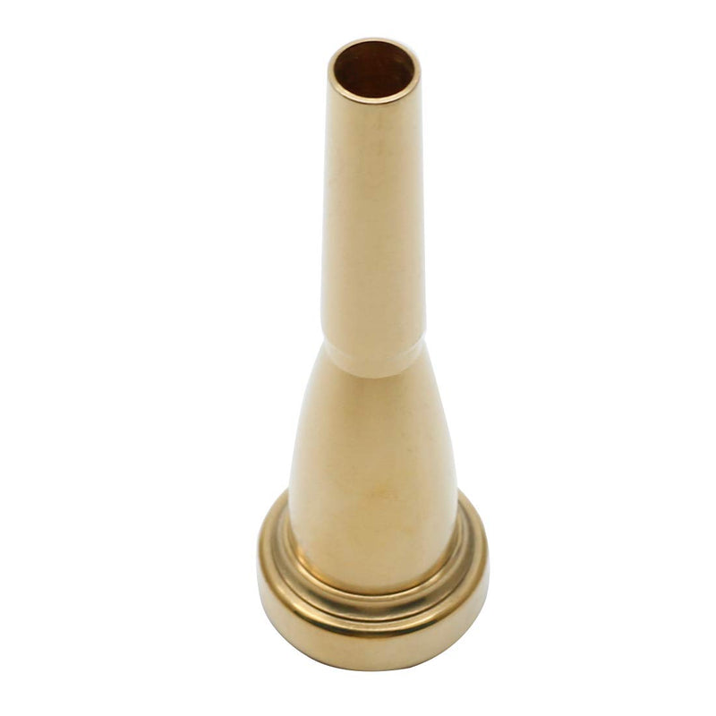 Hordion Trumpet Mouthpiece 3C for Bach Yamaha Conn King Replacement Musical Instruments Accessories, Gold