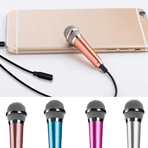 [AUSTRALIA] - Mini Microphone Portable Vocal/Instrument Microphone for Mobile Phone Laptop Notebook Apple iPhone Samsung Android(Sliver) 