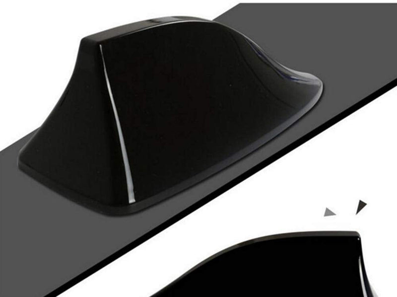 [AUSTRALIA] - Special Car Shark Fin Antenna AM/FM Radio Signal Roof Aerial for Mitsubishi Outlander ASX Lancer Evolution Pajero Eclipse Grandis with Adhesive Base (Black) Black 