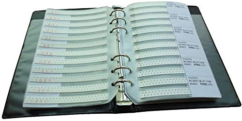 Yobett 0402 0R - 20M 178 Values(50pcs/Value) 1% Resistor kit 8900pcs All Series SMD Resistor Combo Sample Book Kit SMT Pack Box Book RoHS 0402 (0R-20M ) Resistors