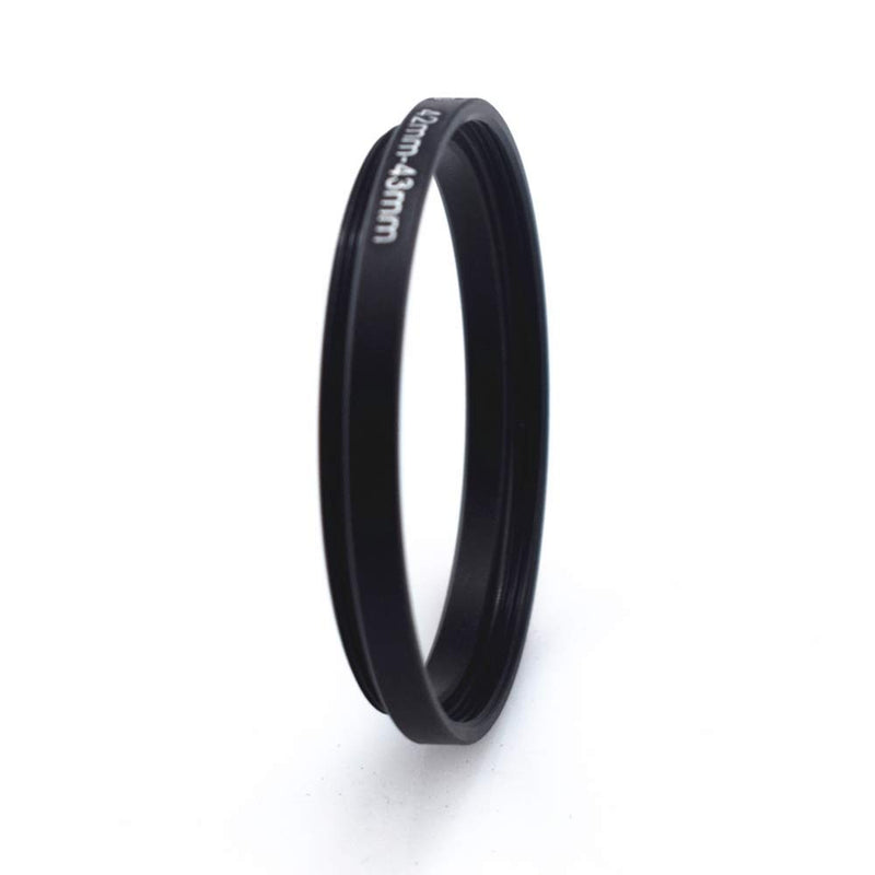 42mm to 43mm Camera Filters Ring Compatible All 42mm Camera Lenses or 43mm UV CPL Filter Accessory 42 to 43mm Step Up Ring Adapter
