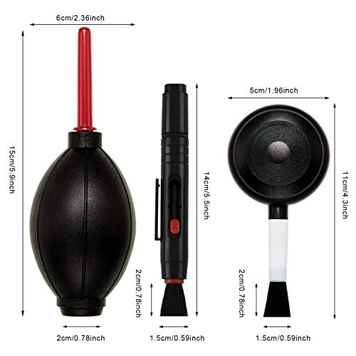 [AUSTRALIA] - Camera Cleaning Kit with Camera Cleaning Pen Brush, Air Blaster Blower and Lens Brush Blower Brush Dust Cleaner for Lens, Camera, SLR, Telescope, Magnifying Glass, Phone 