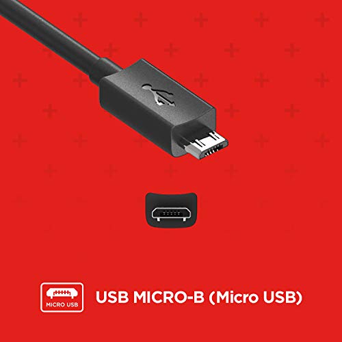 [2 Pack, 6.6ft Cables] Motorola 6.6ft (2m) Micro-USB Data Cable for Droid Turbo, Moto G3, G4, G5 Plus, G5S, G6 Play [NOT G6 or G6 Plus] (Retail Box) 2m (6.6 ft) 2-Pack Black