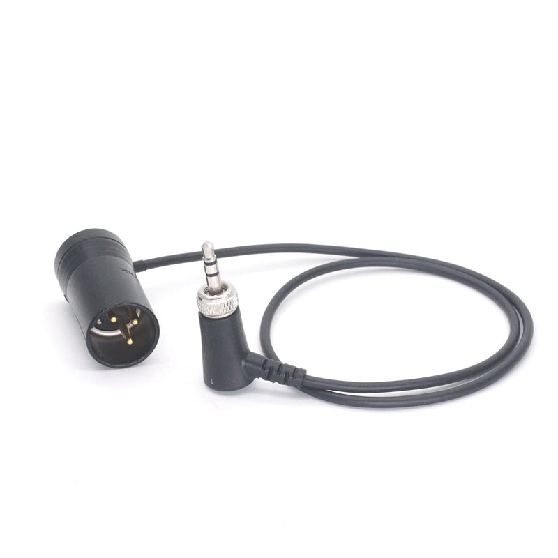SZJELEN NEUTRIK 3pin XLR Male to 3.5 Audio with Lock for Sony D11 Headphone Return Audio Aable (Black) Black