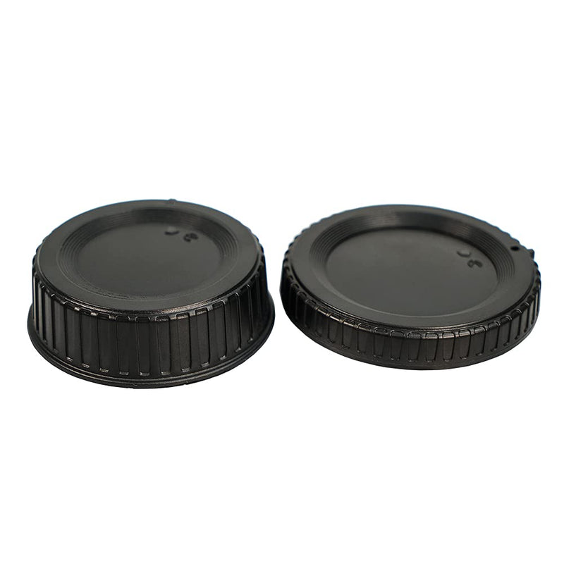 NIYI 2Sets Camera Body Cap and Lens Rear Cap Kit, Compatible with Nikon F Mount DSLR Camera Rear Lens Protector Cover and Body Protector Set