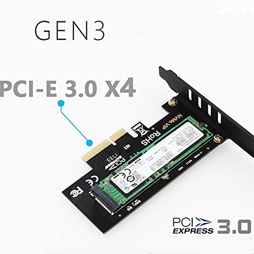 M.2 NVMe to PCIe Adapter NVMe M-Key (AHCI NVMe) SSD to PCIe 3.0 x4 Adapter - Support M.2 PCIe 2280 2260 2242 Samsung PM961 960EVO SM961, PM951,sm951, 870, Intel 600P liteon T10 SSD PCIe NVMe Adapter